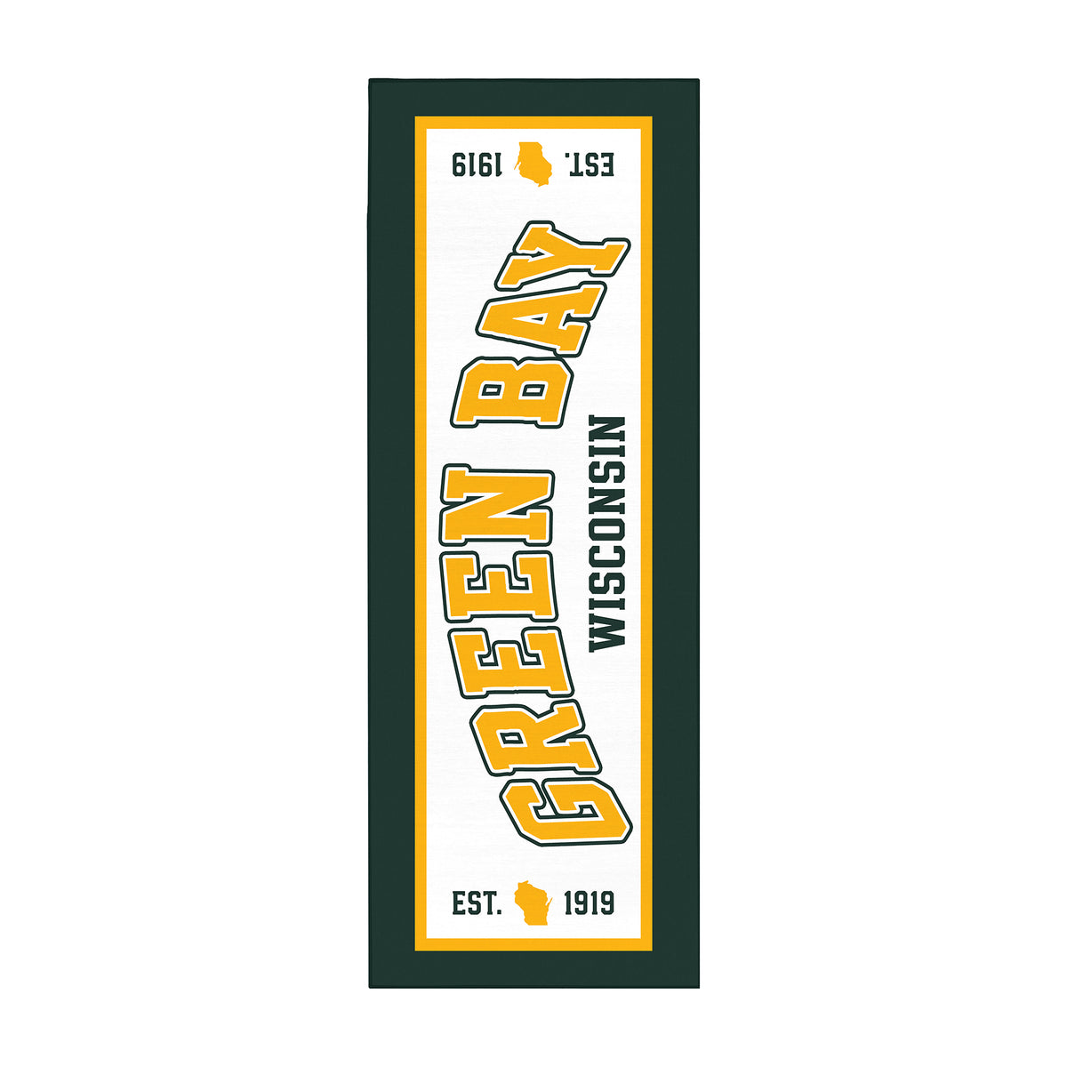 Green Bay Football Machine Washable Rug