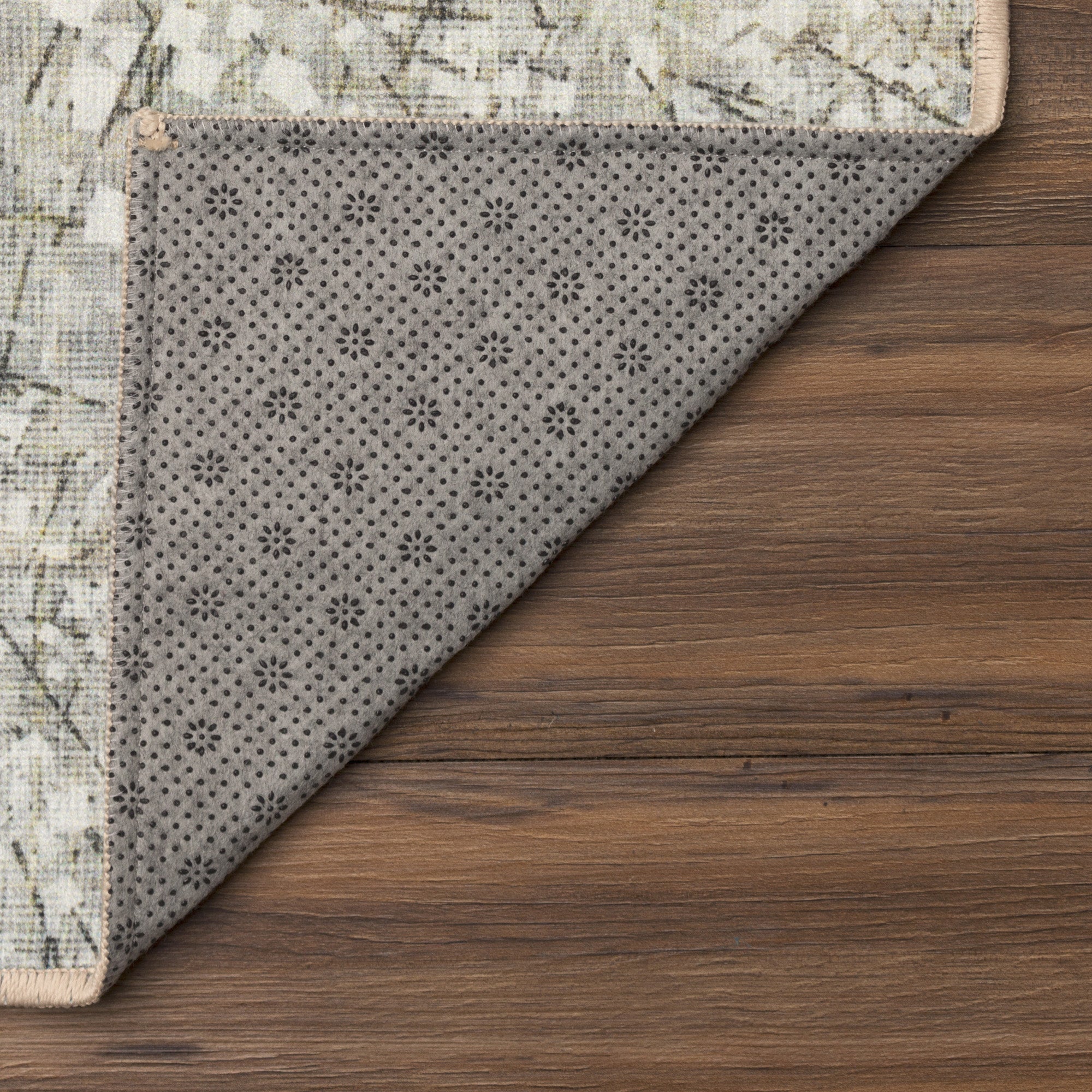 Sotho Beige Bedroom Washble Rug