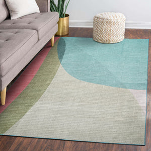 Cove Green Washable Rug