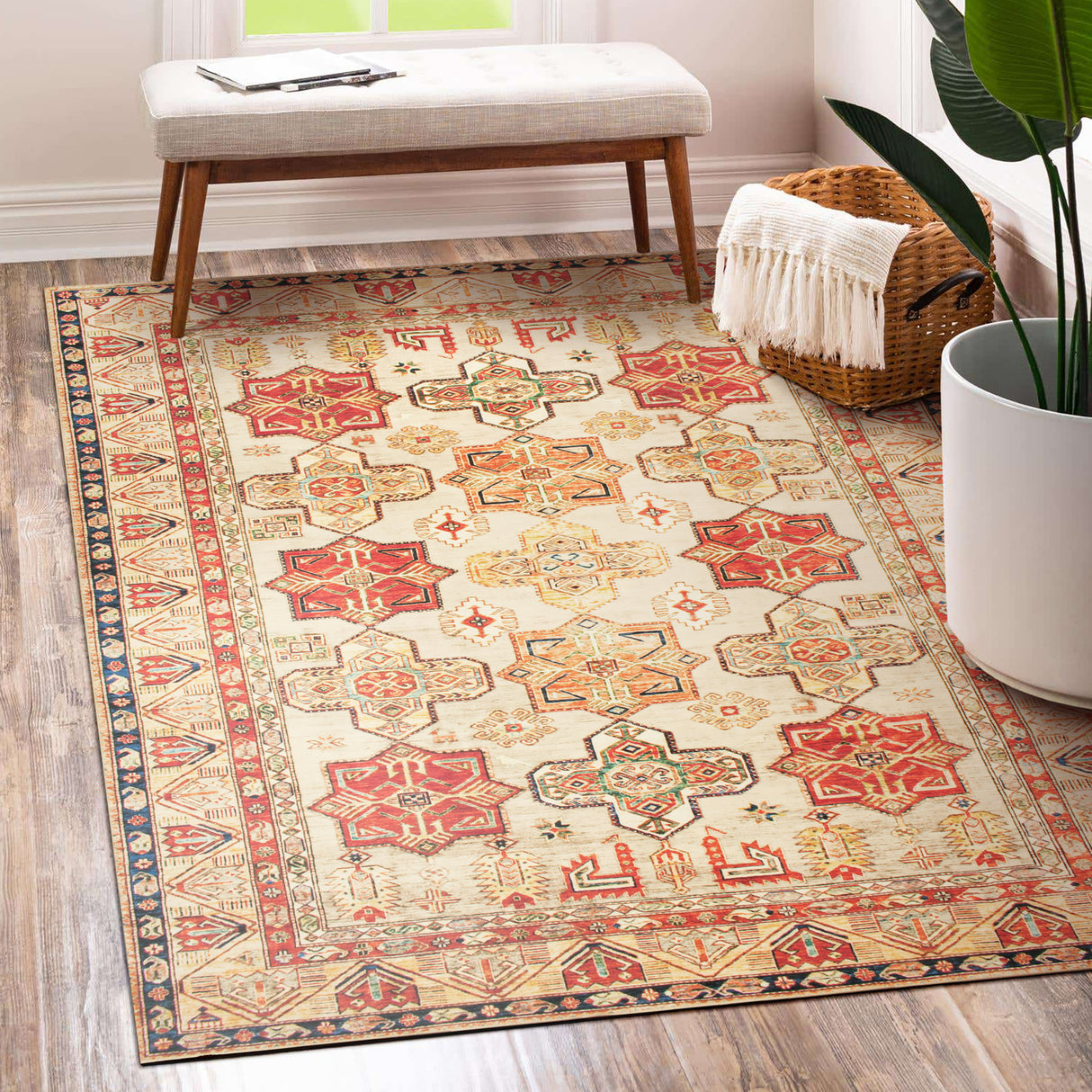 Ottoman Natural Washable Rug