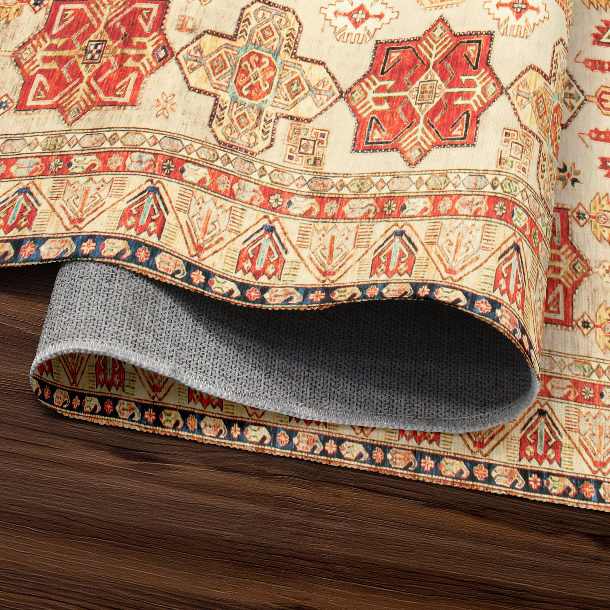 Ottoman Natural Kitchen Washable Rug