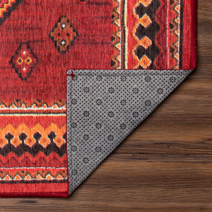 Phoenix Kilim Garnet Washable Rug