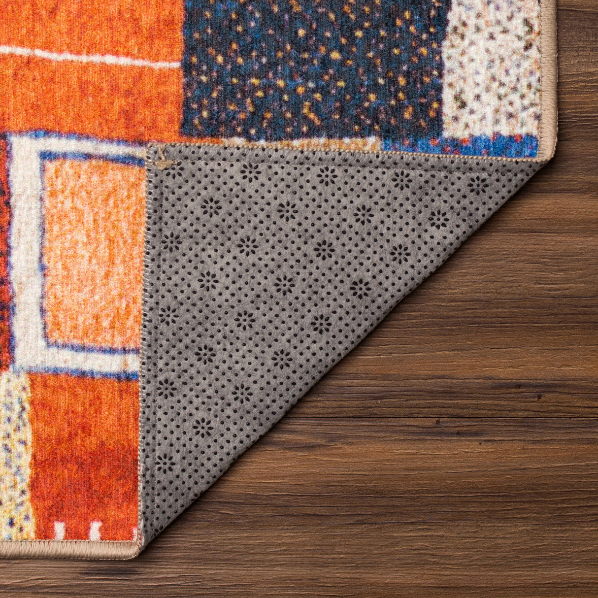 Patchwork Multicolor Washable Rug