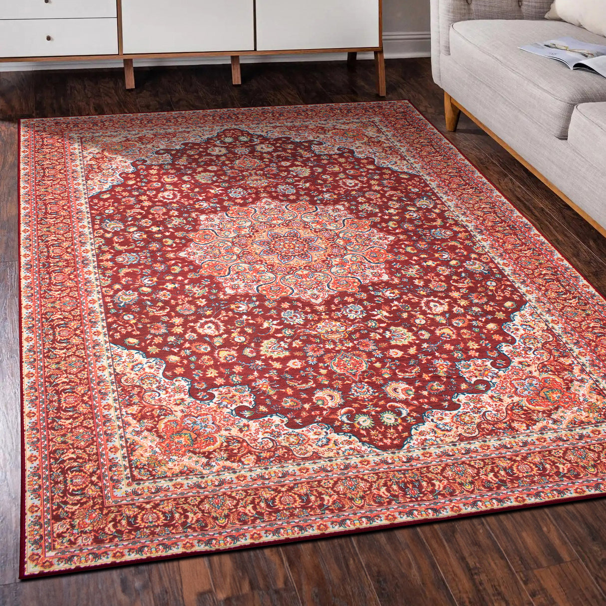 Kenya Ruby Washable Rug