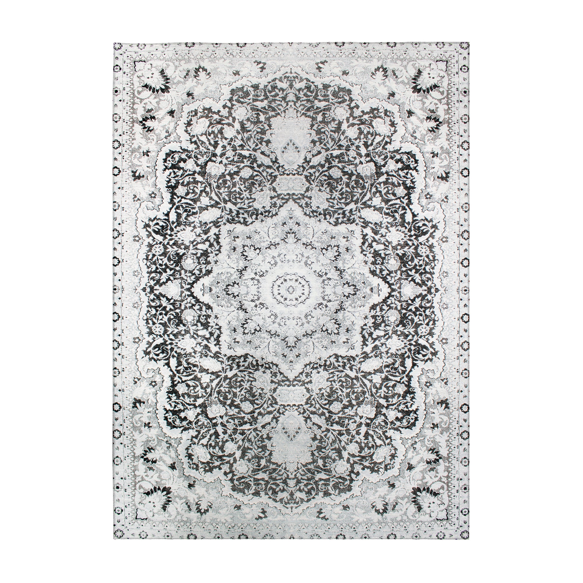 Parviz Grey Washable Rug