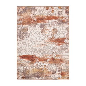 Vienna Abstract Natural Washable Rug