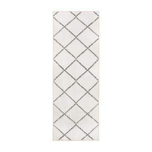 Medina Moroccan Diamond Ivory Washable Rug