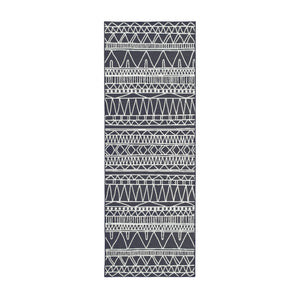 Chelsea Tribal Aztec Dark Grey Washable Rug