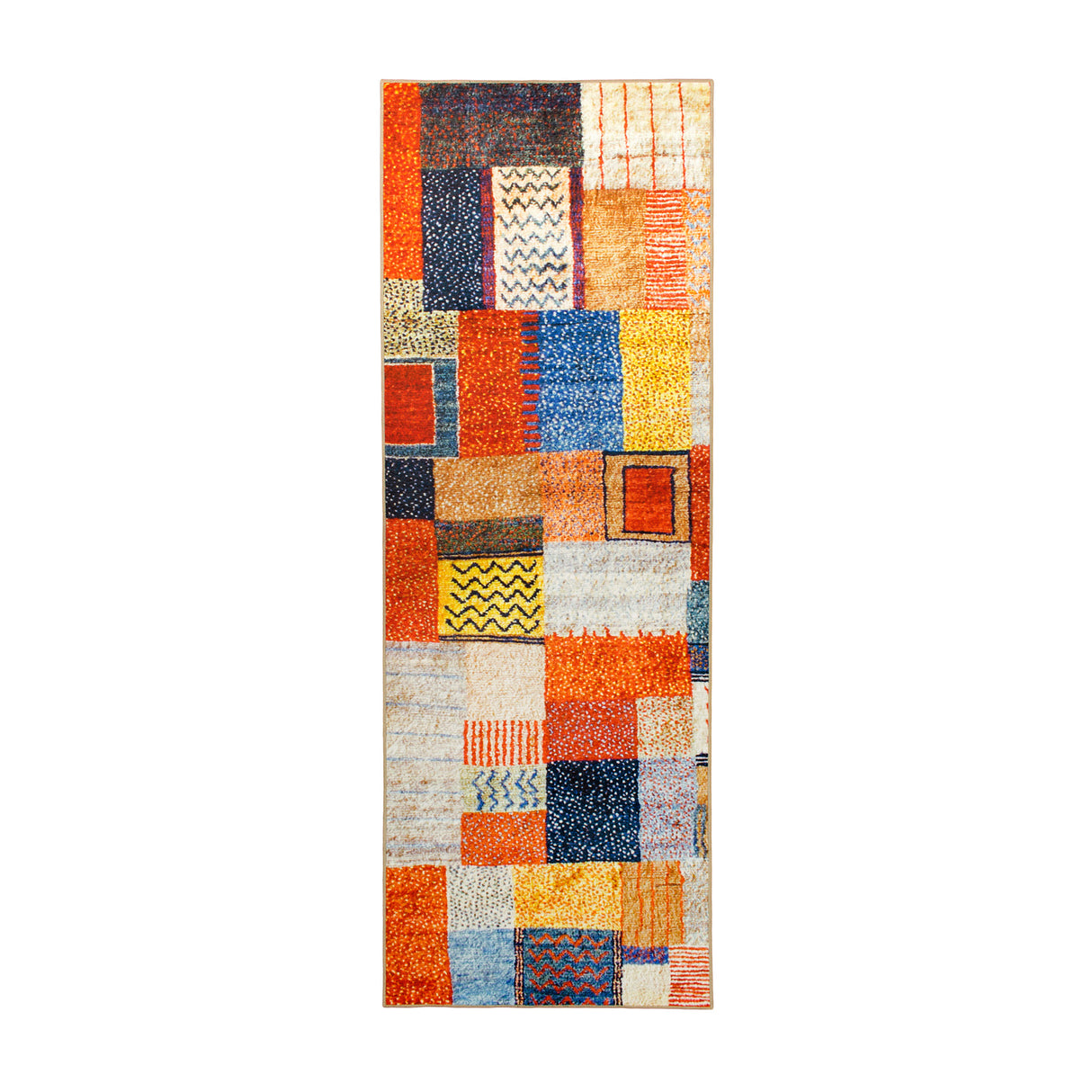 Patchwork Multicolor Washable Rug