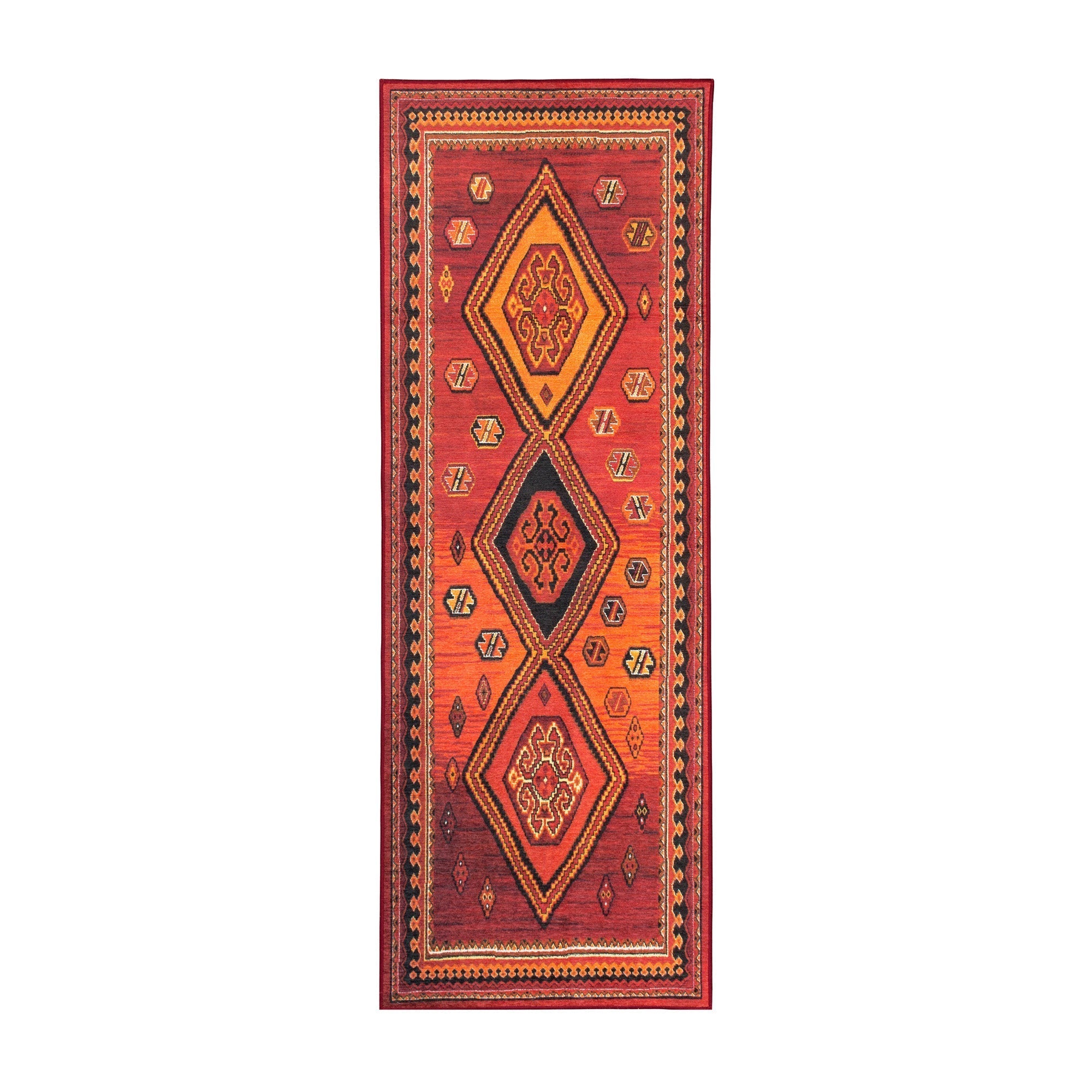 Phoenix Kilim Garnet Bedroom Washble Rug