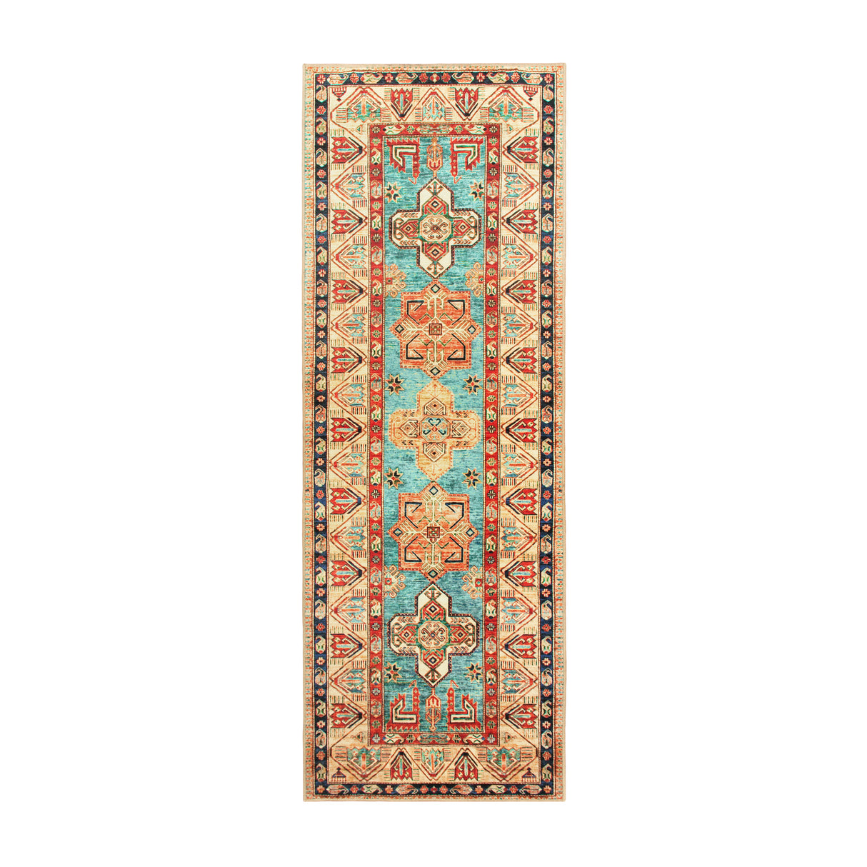 Ottoman Turquoise Washable Rug