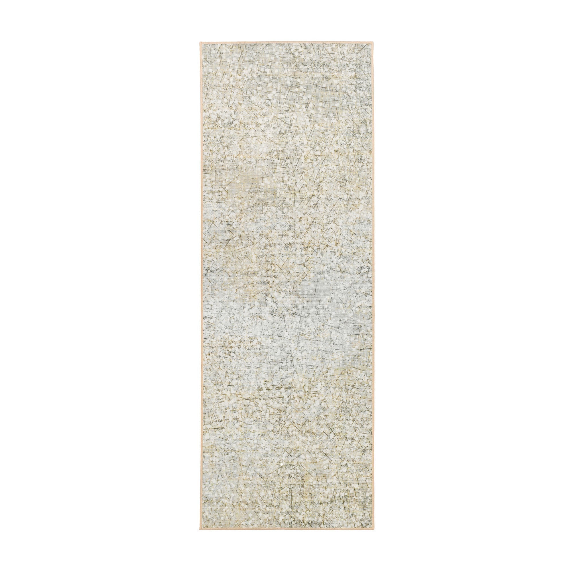 Sotho Beige Bedroom Washble Rug