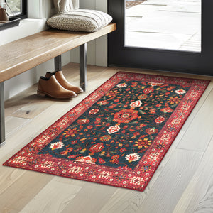 Ramage Indigo Washable Rug