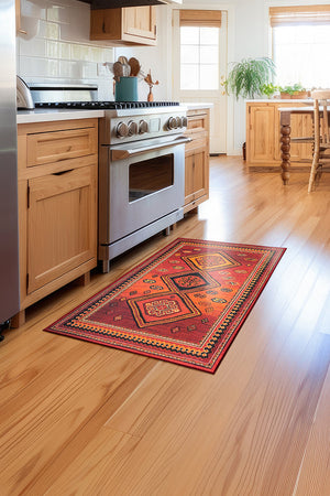 Phoenix Kilim Garnet Washable Rug