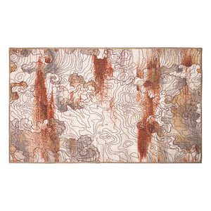 Vienna Abstract Natural Washable Rug