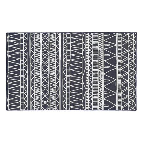 Chelsea Tribal Aztec Dark Grey Washable Rug