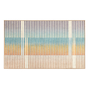 Flux Striped Multicolor Washable Rug