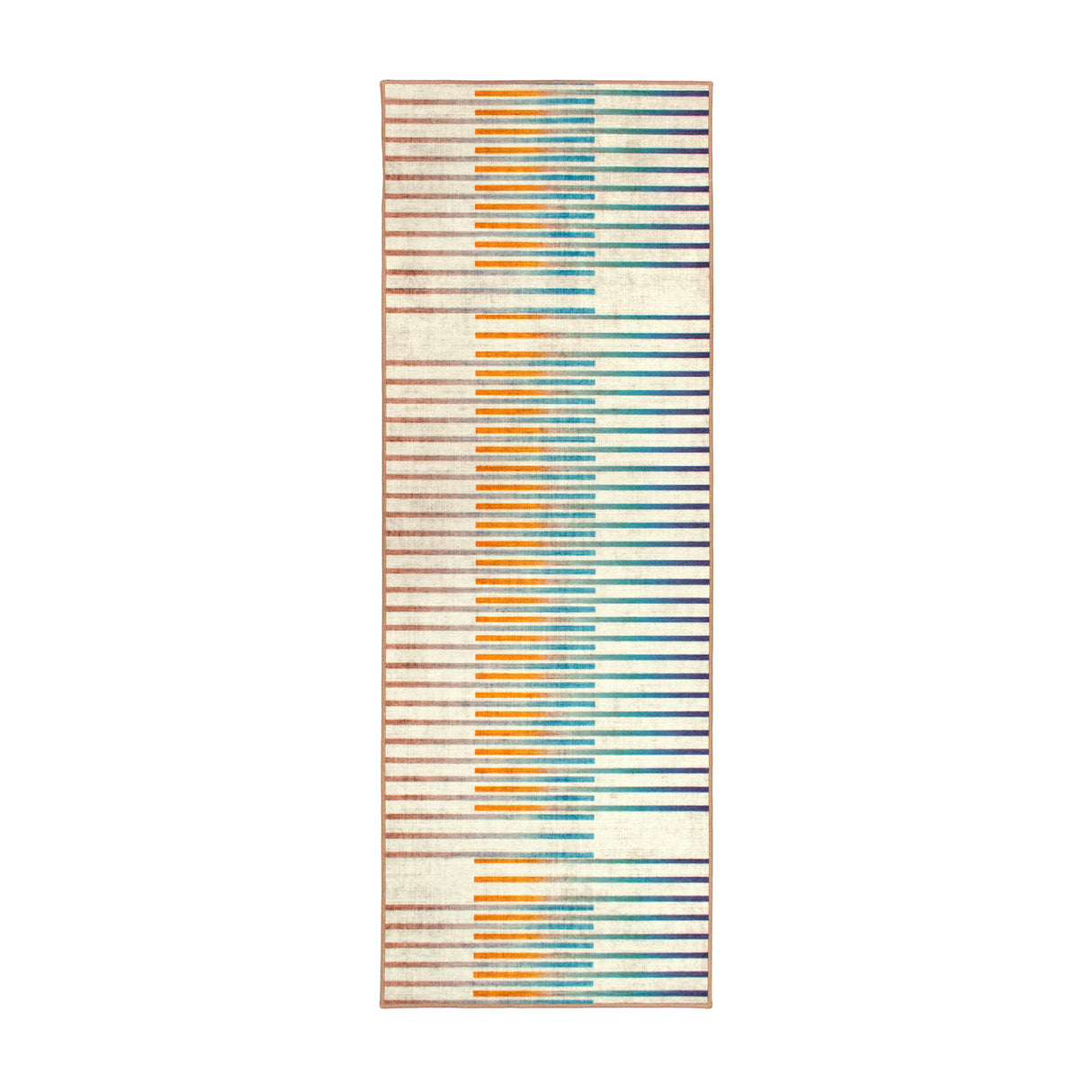 Flux Striped Multicolor Washable Rug