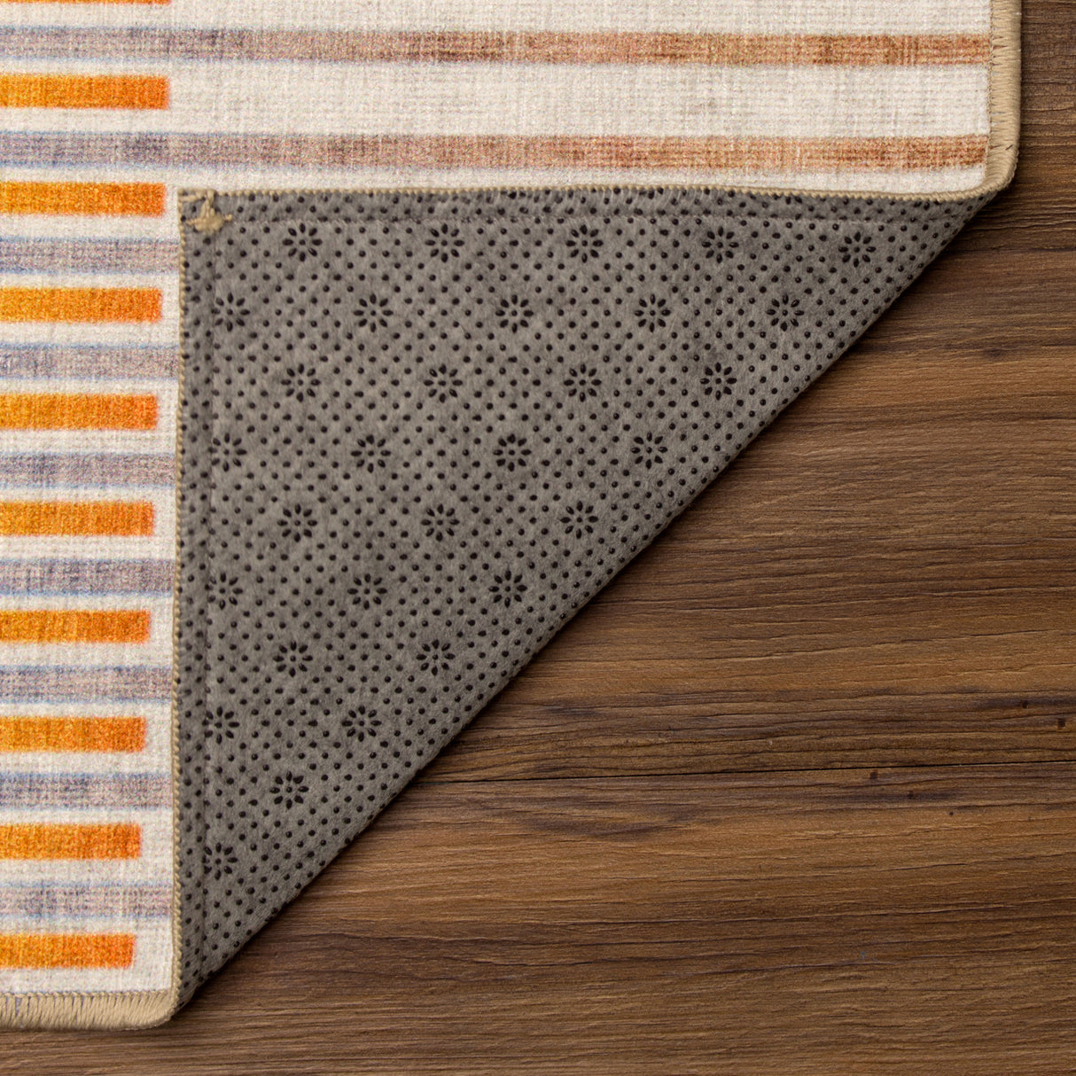 Flux Striped Multicolor Washable Rug