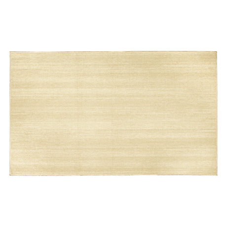 Solid Cream Washable Rug