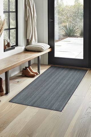 Solid Grey Washable Rug