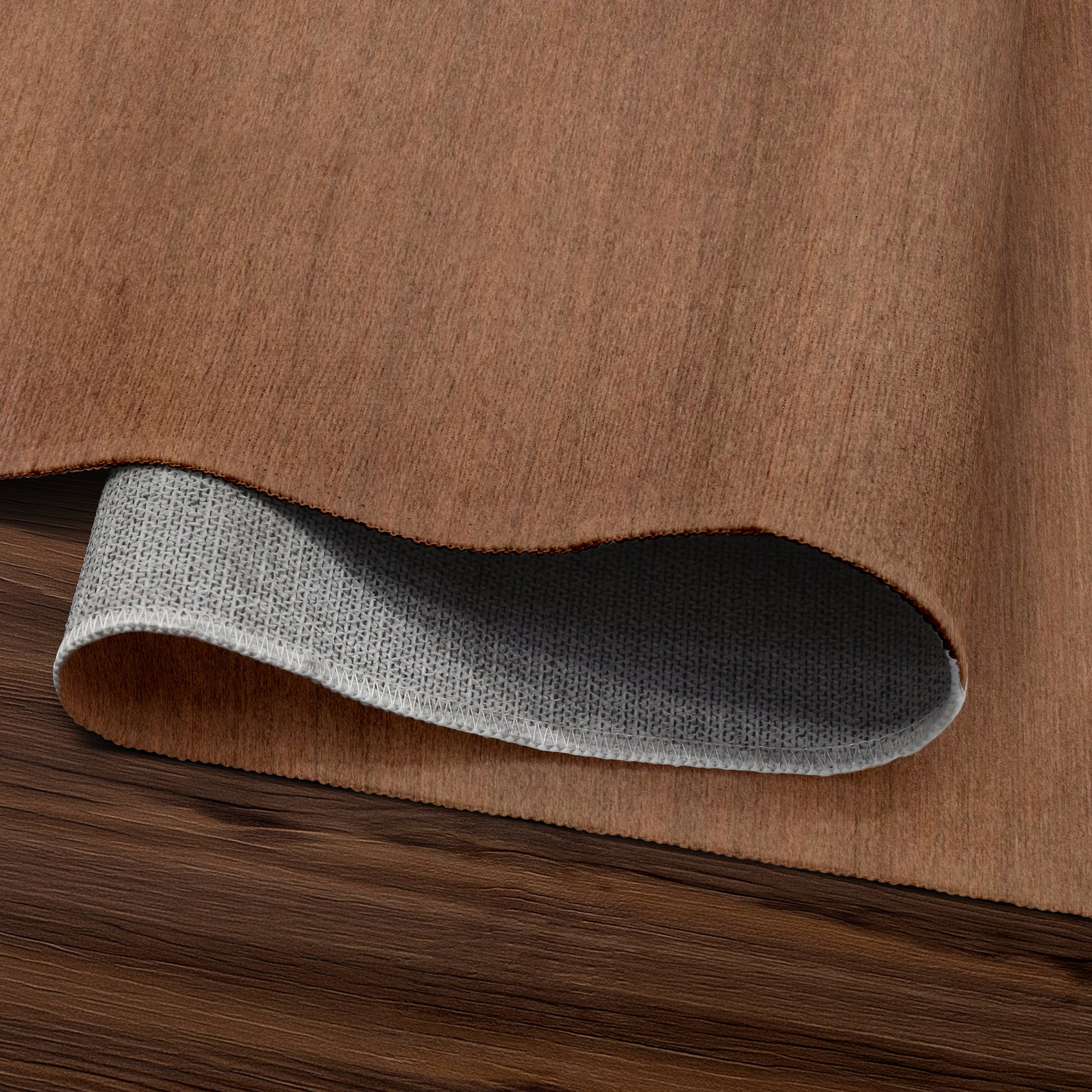 Solid Espresso Washable Rug