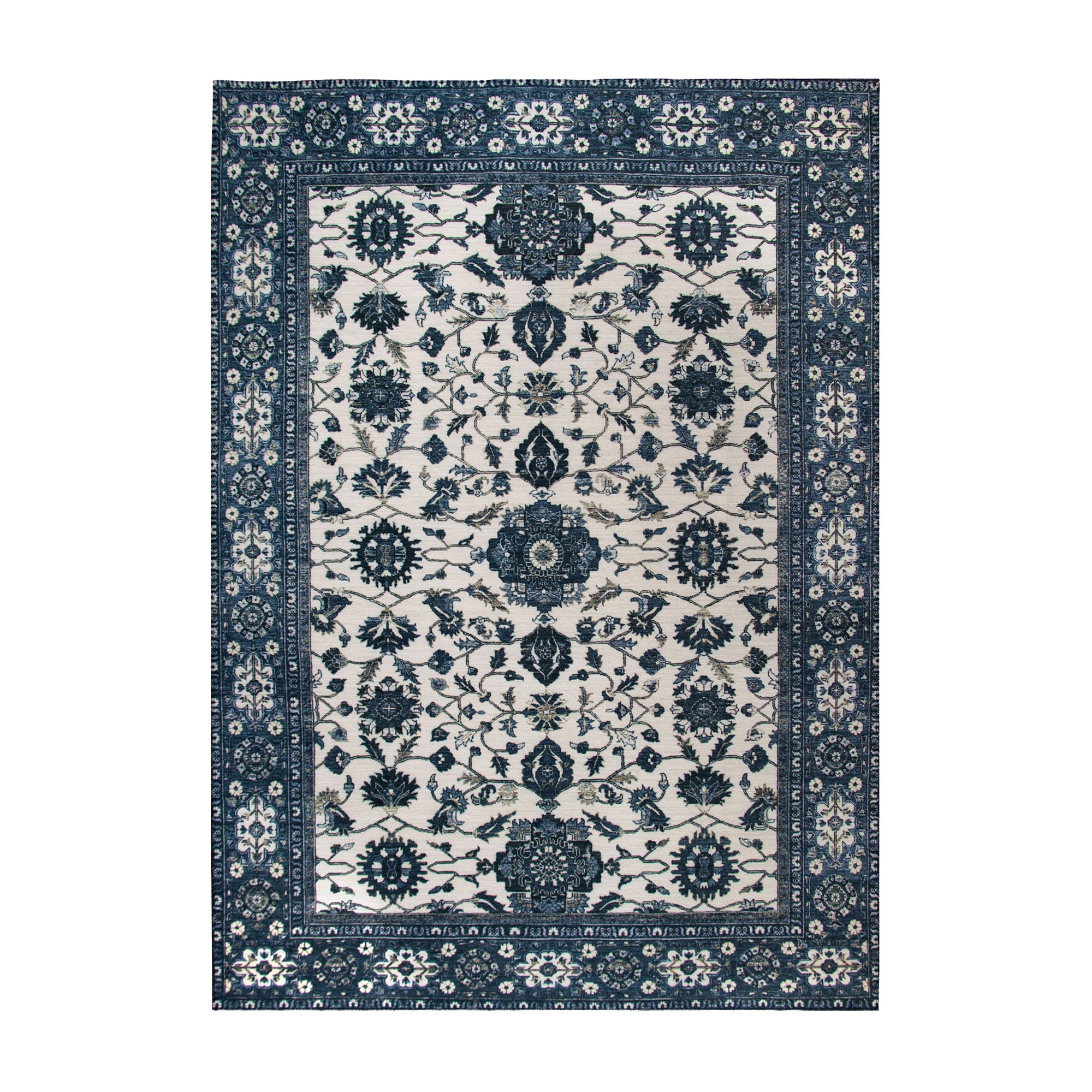 Ramage Blue Washable Rug