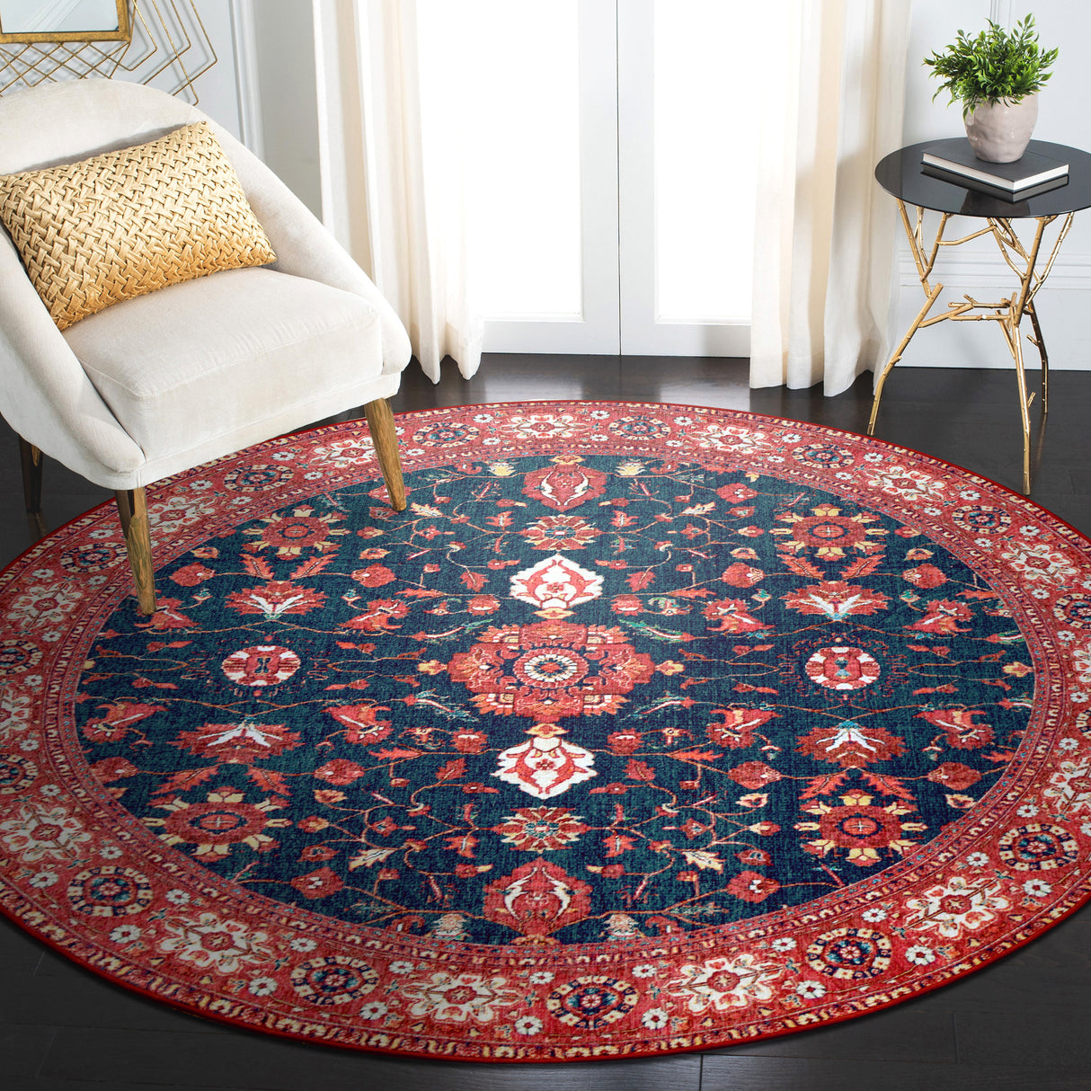 Ramage Indigo Washable Rug