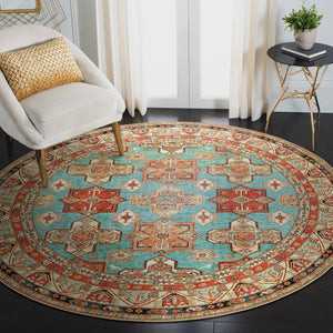 Ottoman Turquoise Washable Rug