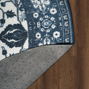 Ramage Blue Washable Rug