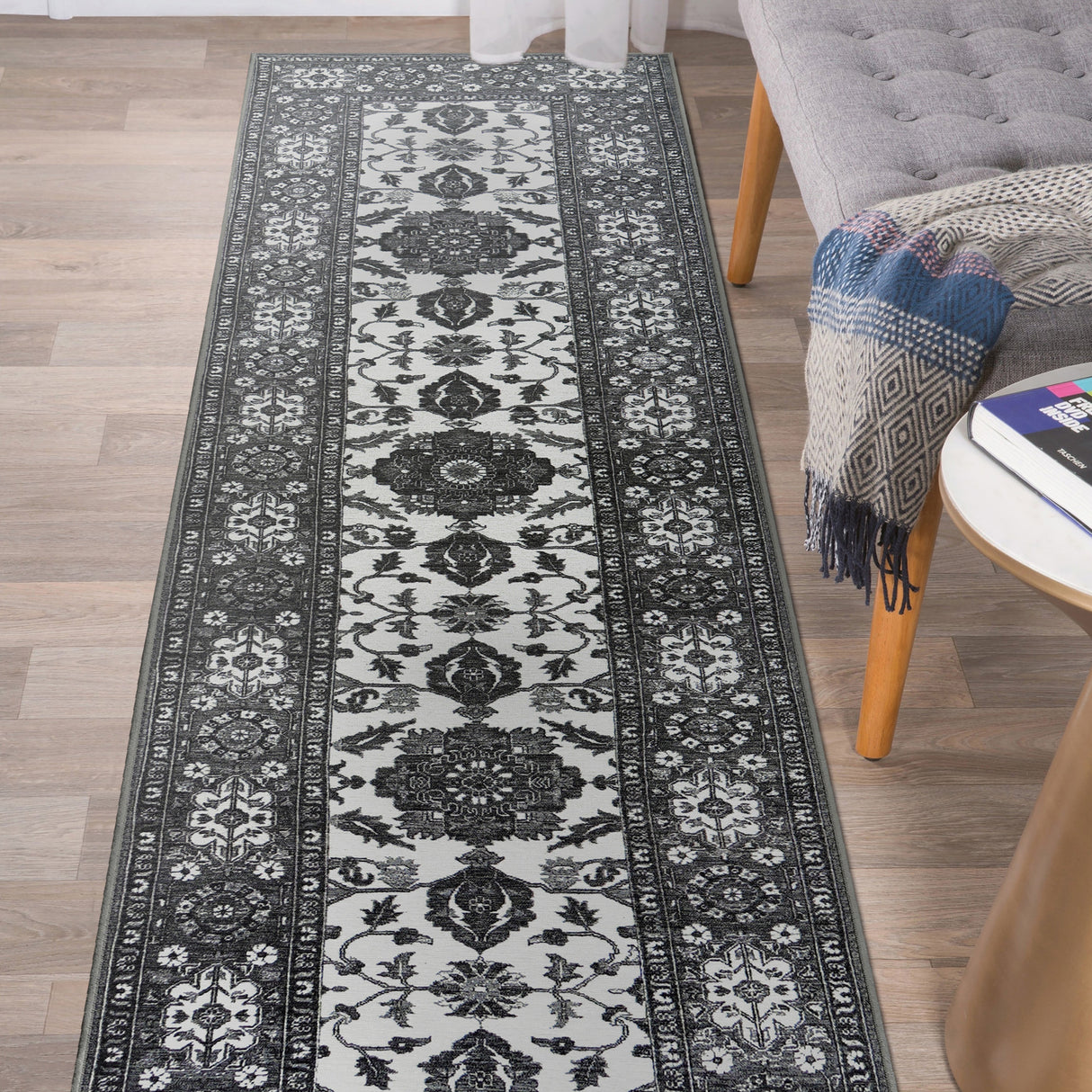 Ramage Grey Washable Rug