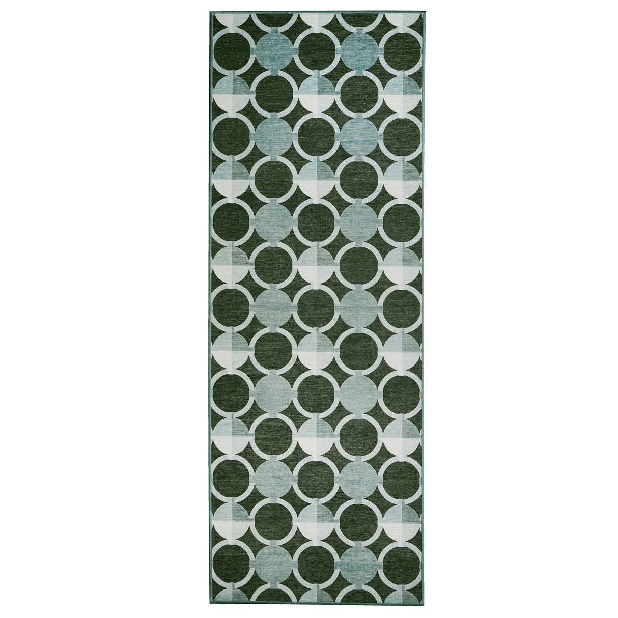 Dula Dark Sage Green Washable Rug