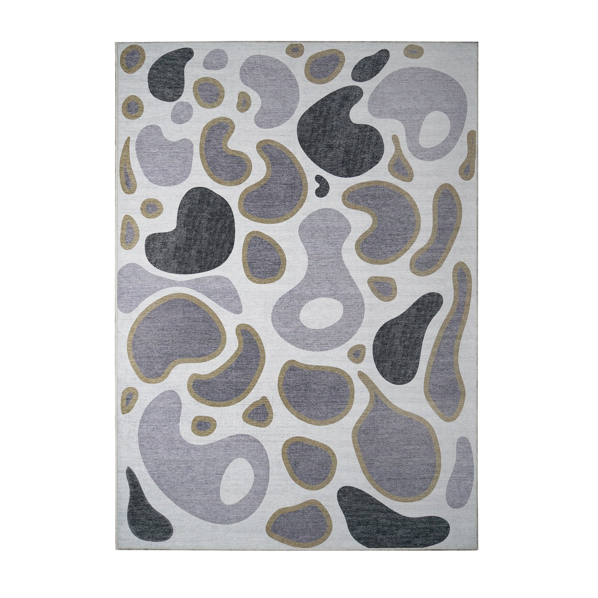 Kyoa Grey Olive Washable Rug