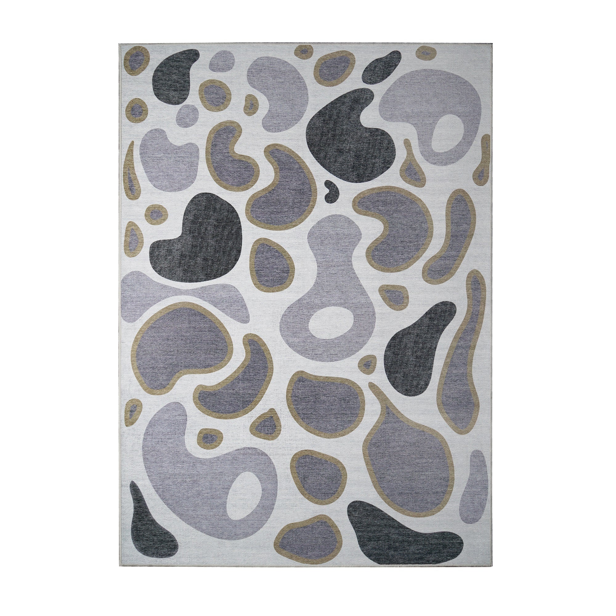 Kyoa Grey Olive Washable Rug