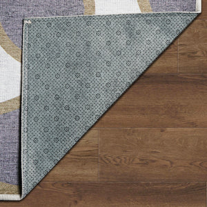 Kyoa Grey Olive Washable Rug