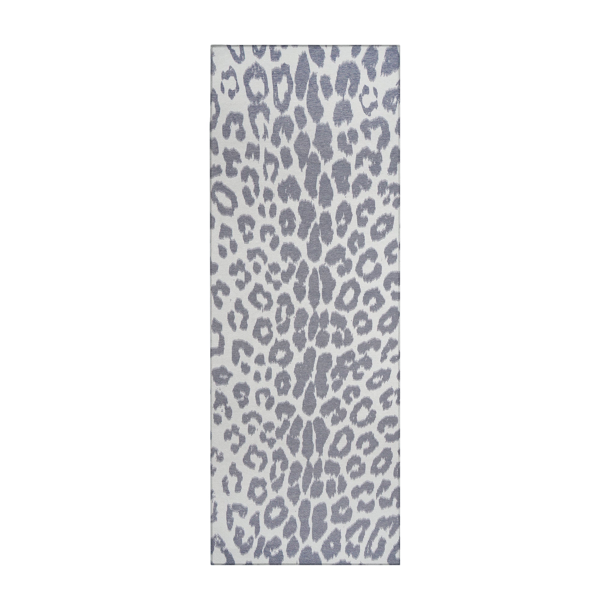 Miya Leopard Grey Washable Rug