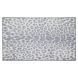 Miya Leopard Grey Washable Rug