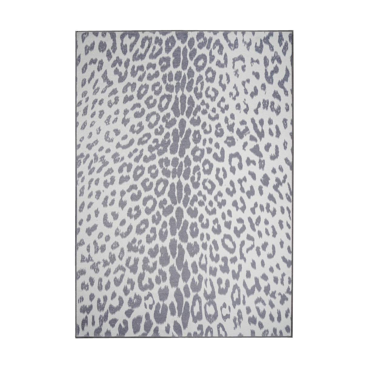 Miya Leopard Grey Washable Rug