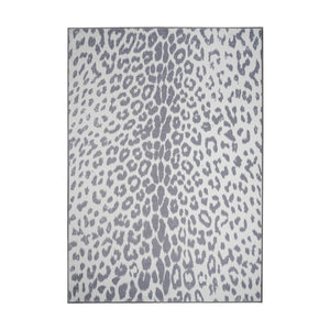 Miya Leopard Grey Washable Rug