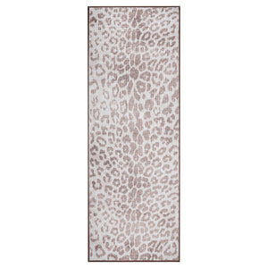 Miya Leopard Brown Washable Rug