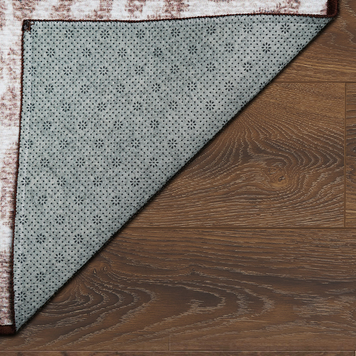 Miya Leopard Brown Washable Rug