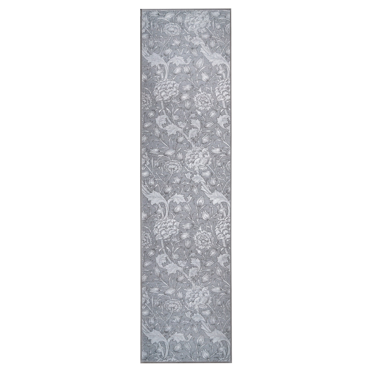 Kalini Floral Grey Washable Rug