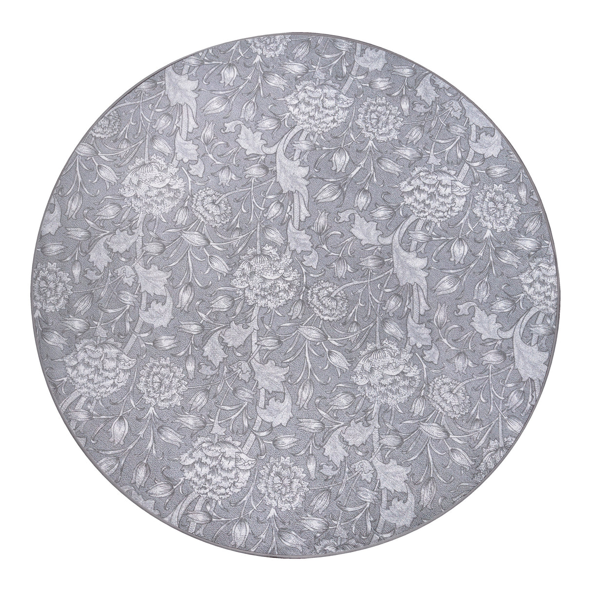 Kalini Floral Grey Washable Rug