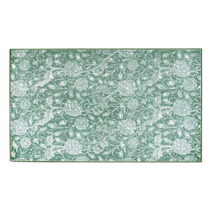 Kalini Floral Green Washable Rug