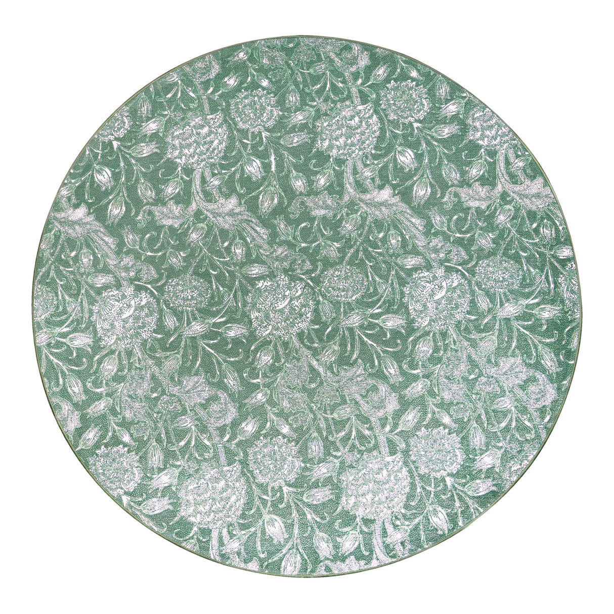 Kalini Floral Green Washable Rug