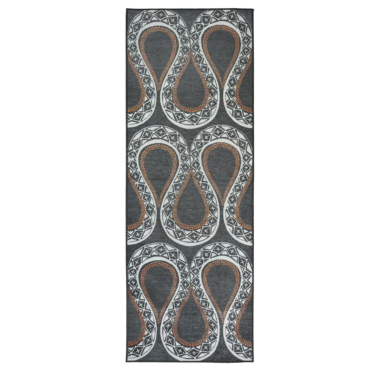 Serpentine Slate Grey Washable Rug