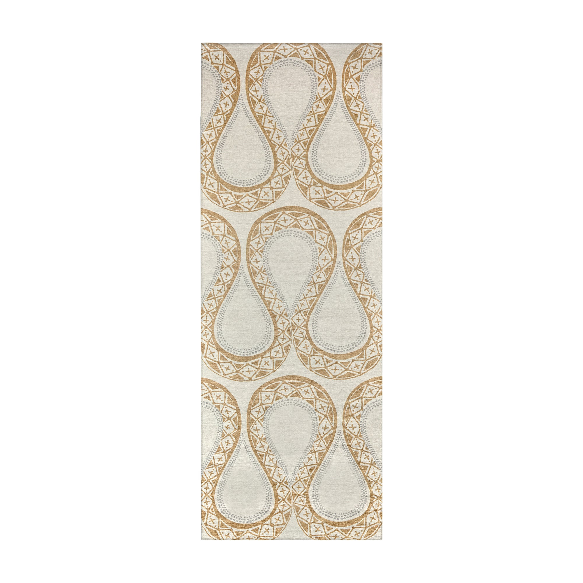 Serpentine Stone Dining Room Washable Rug