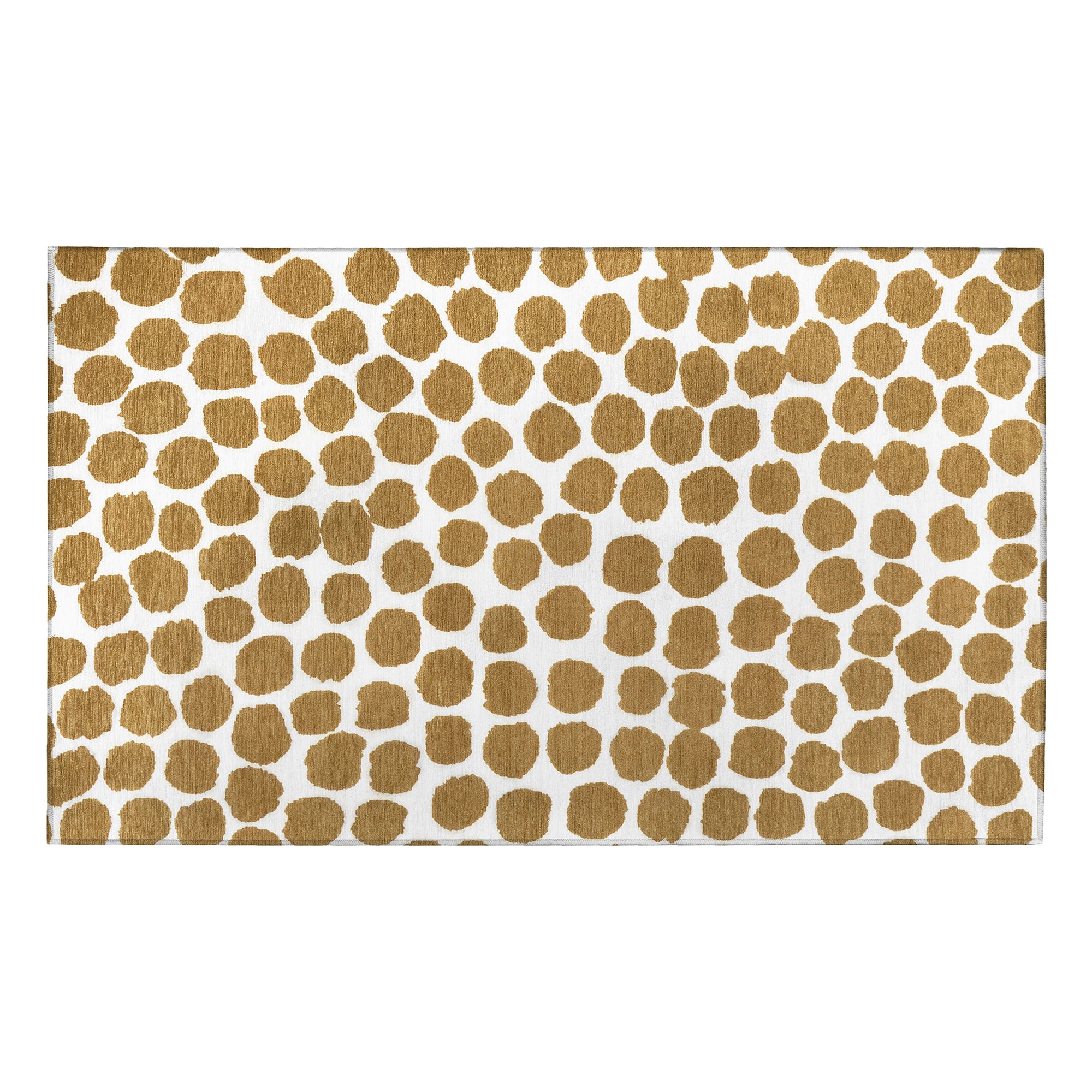 Puff Dotty Honey Beige Kitchen Washable Rug