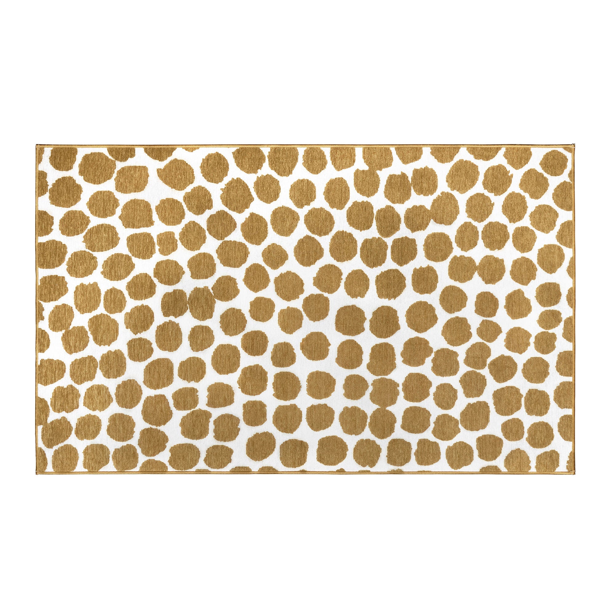 Puff Dotty Honey Beige Kitchen Washable Rug
