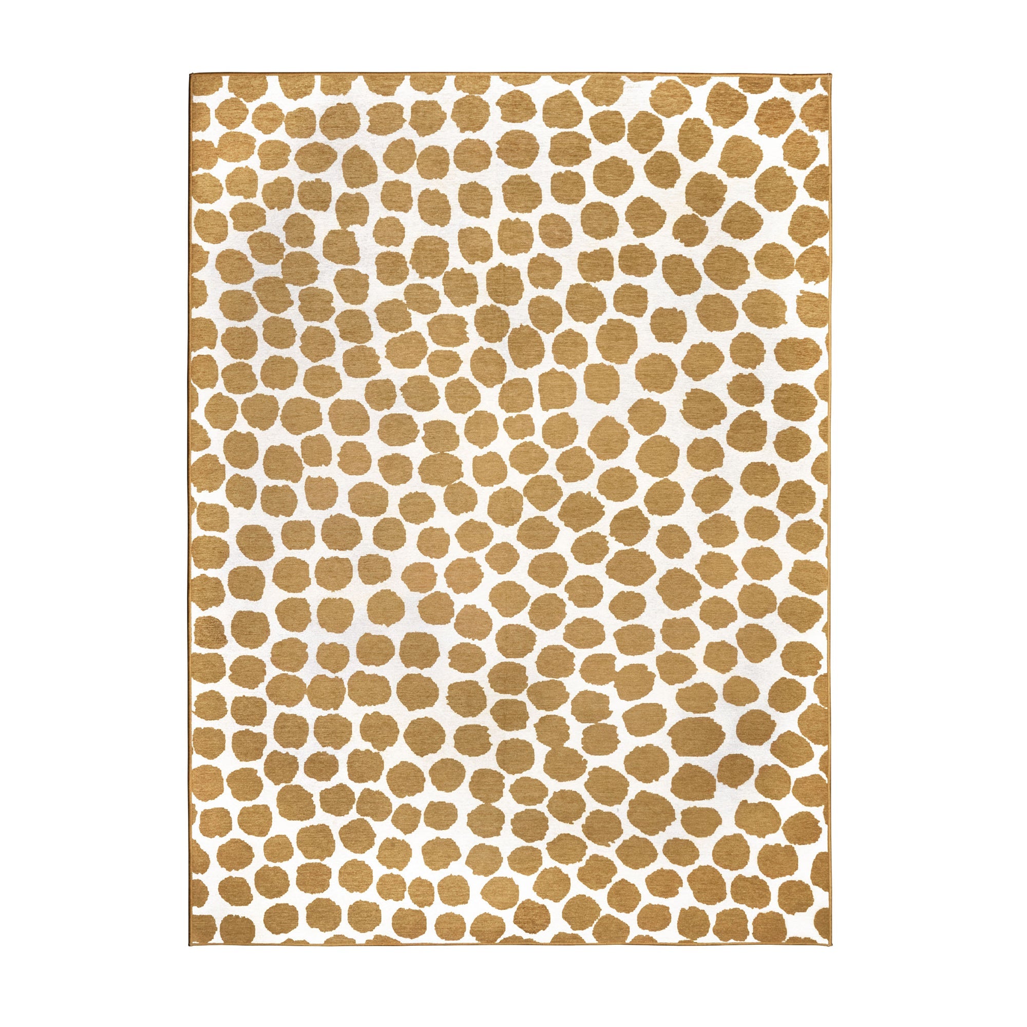 Puff Dotty Honey Beige Living Room Washable Rug